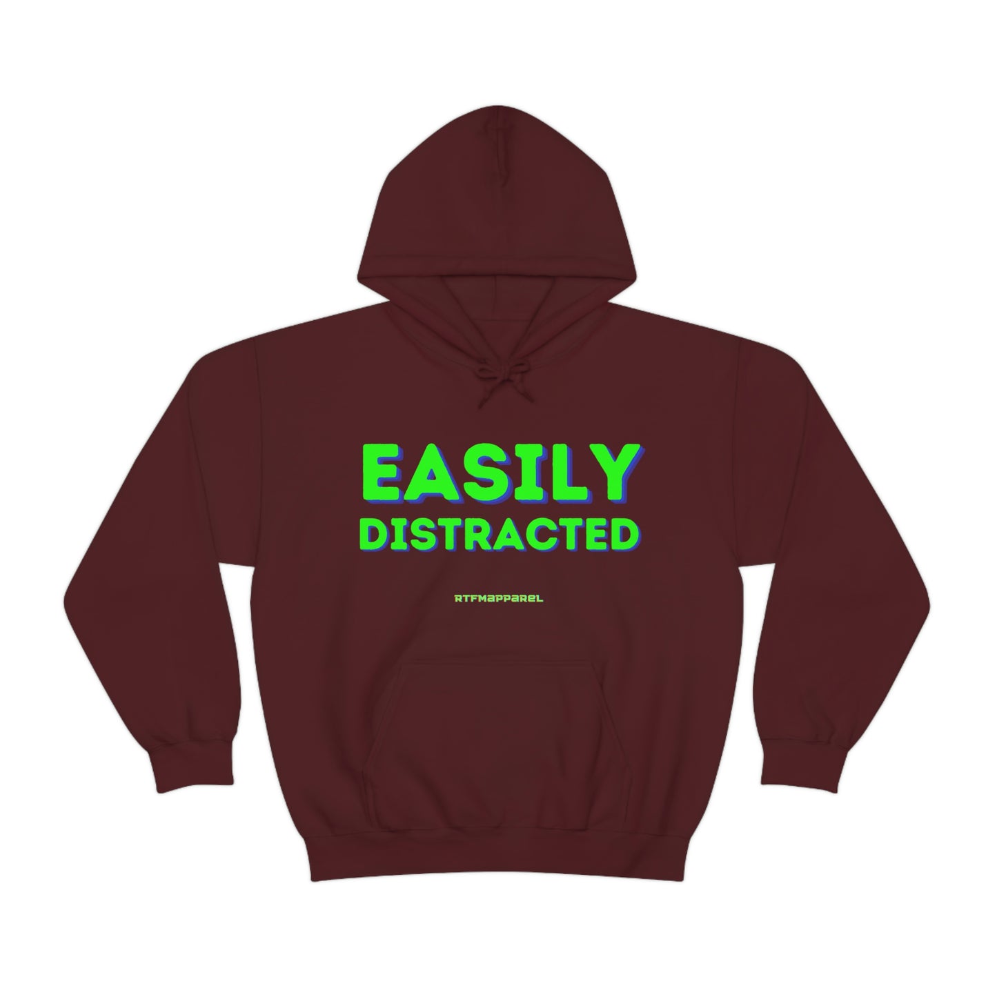 Easily Distracted - Funny, Sysadmin, Geek, Gamer, Developer, Gift Hooded Sweatshirt