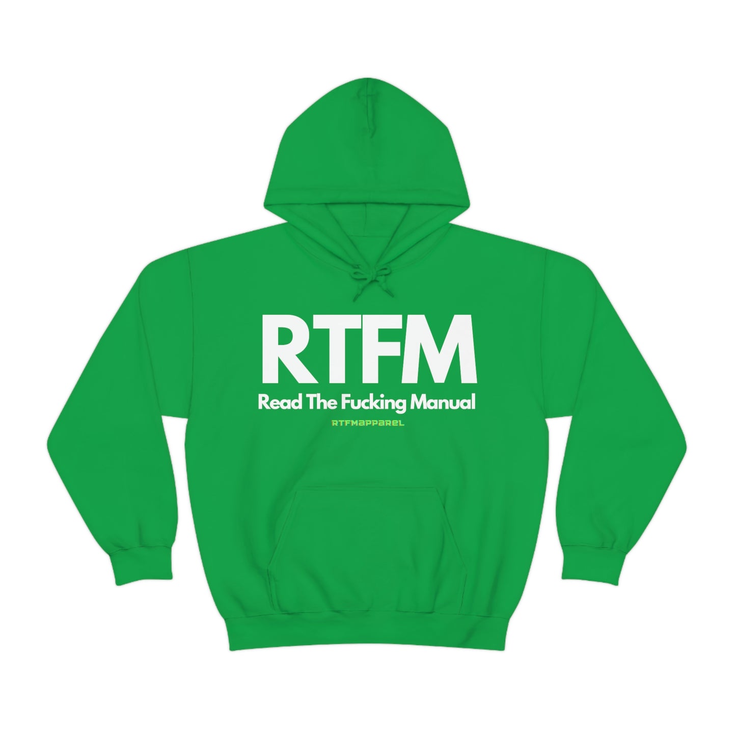 RTFM, Read the Manual, Explicit Funny, Sysadmin, Geek, Project Manager, Developer, Gift, Unisex Hooded Sweatshirt