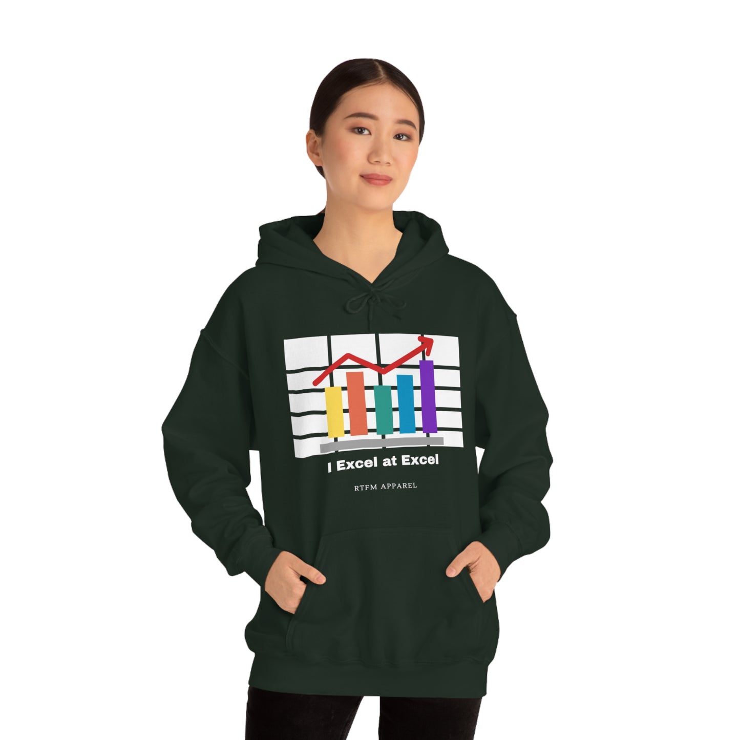 Excel Hoodie: I Excel at Excel, office humour, spreadsheets