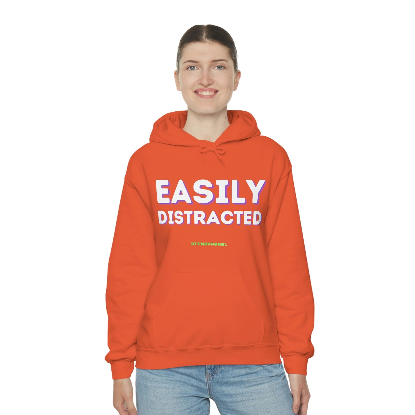 Easily Distracted - Funny, Sysadmin, Geek, Gamer, Developer, Gift Hooded Sweatshirt