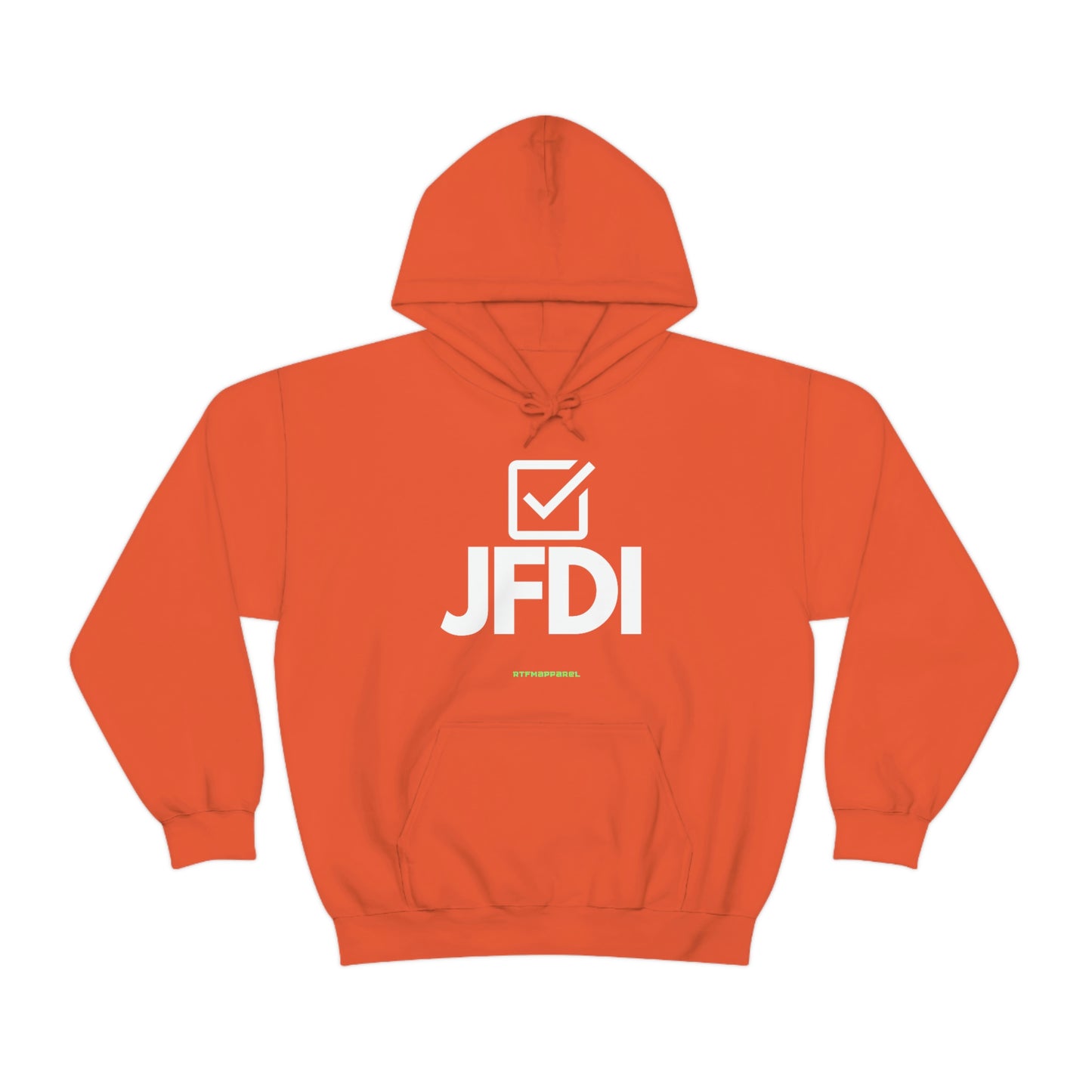 JFDI, Just do it, Funny, Sysadmin, Geek, Project Manager, Developer, Gift, Unisex Hooded Sweatshirt