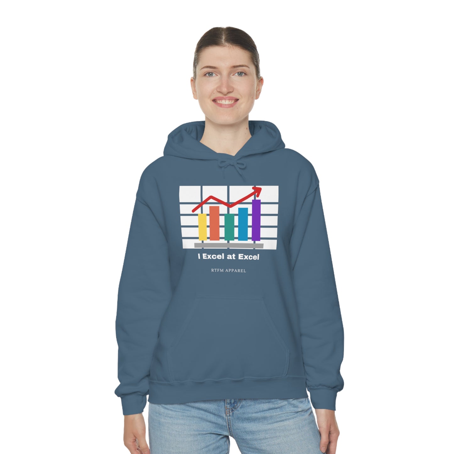 Excel Hoodie: I Excel at Excel, office humour, spreadsheets