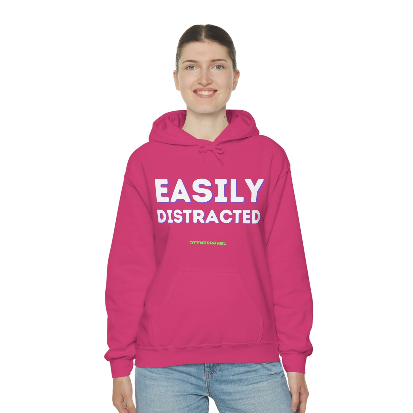 Easily Distracted - Funny, Sysadmin, Geek, Gamer, Developer, Gift Hooded Sweatshirt
