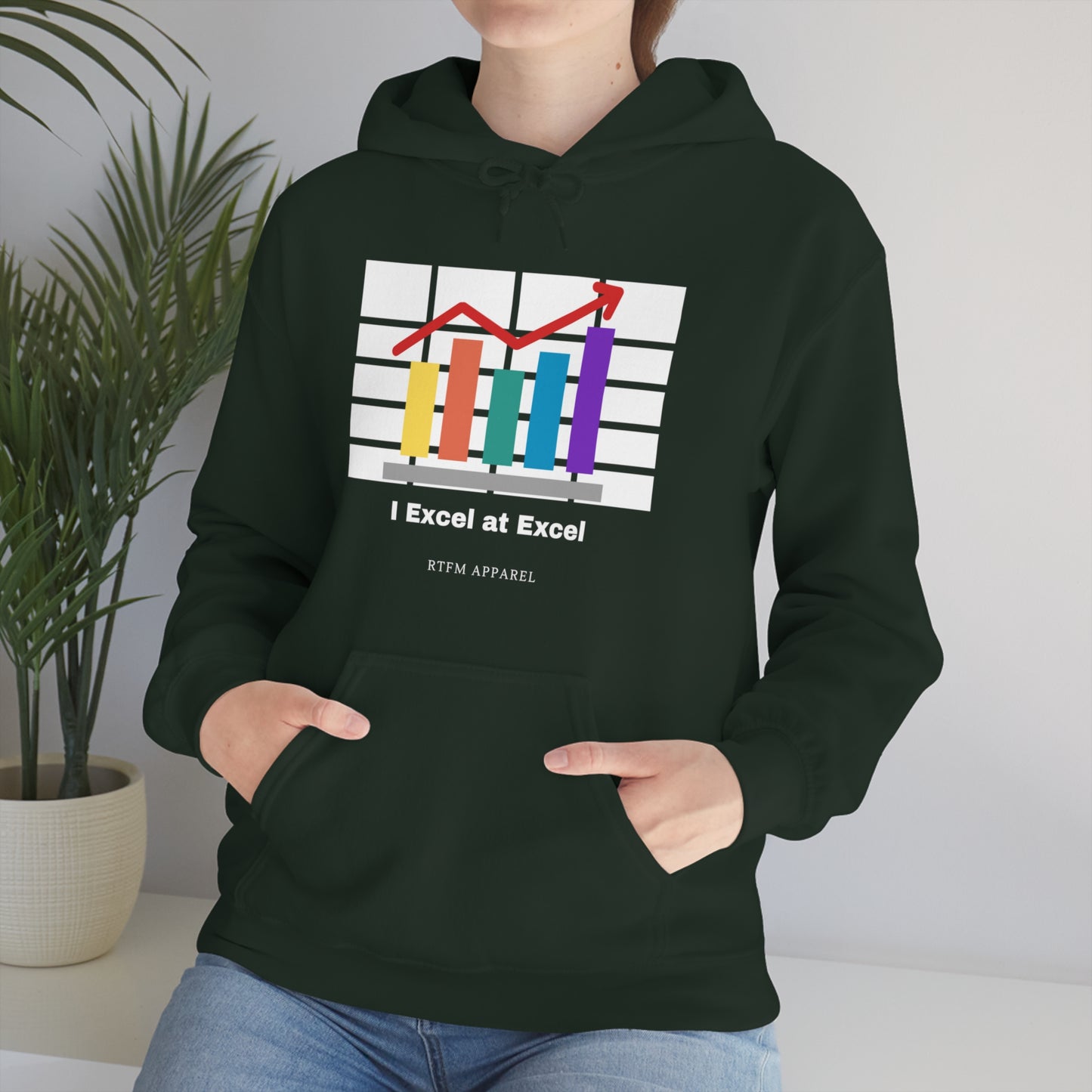 Excel Hoodie: I Excel at Excel, office humour, spreadsheets