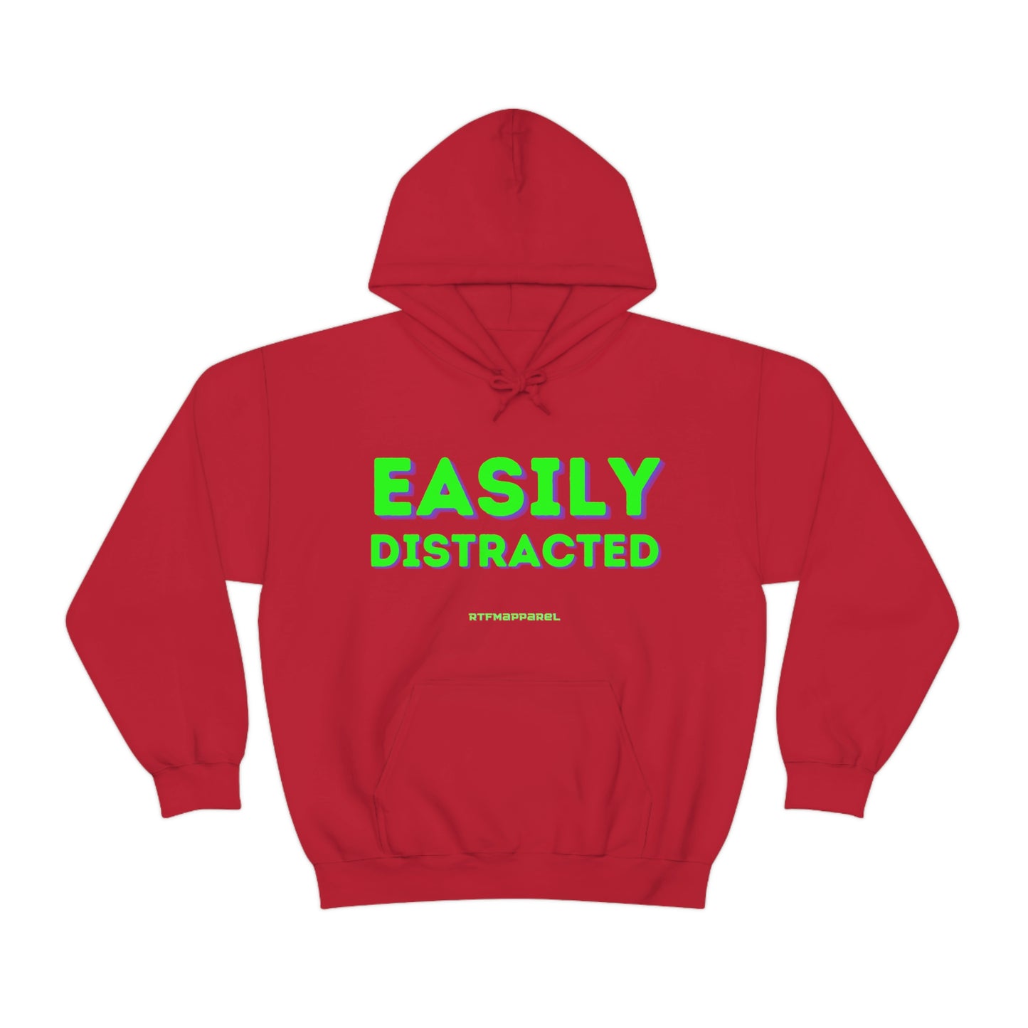 Easily Distracted - Funny, Sysadmin, Geek, Gamer, Developer, Gift Hooded Sweatshirt