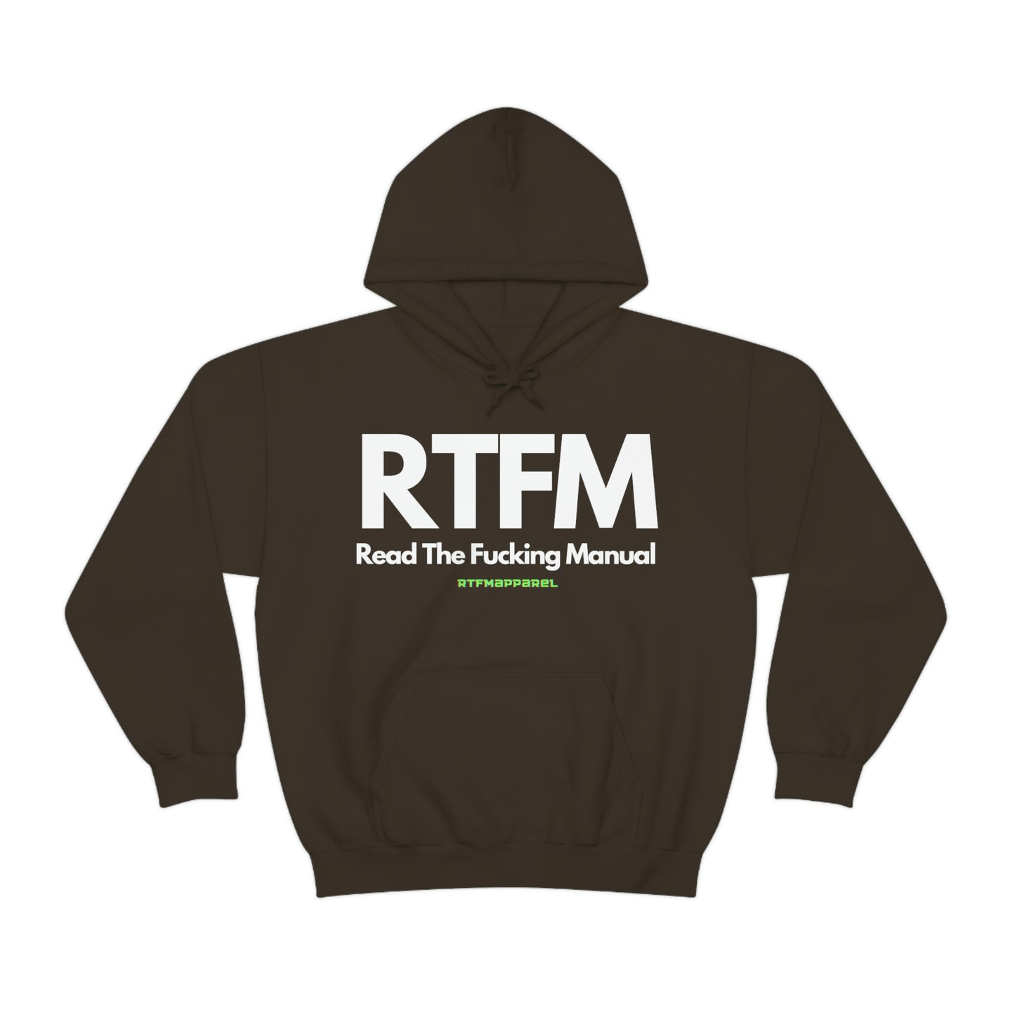 RTFM, Read the Manual, Explicit Funny, Sysadmin, Geek, Project Manager, Developer, Gift, Unisex Hooded Sweatshirt