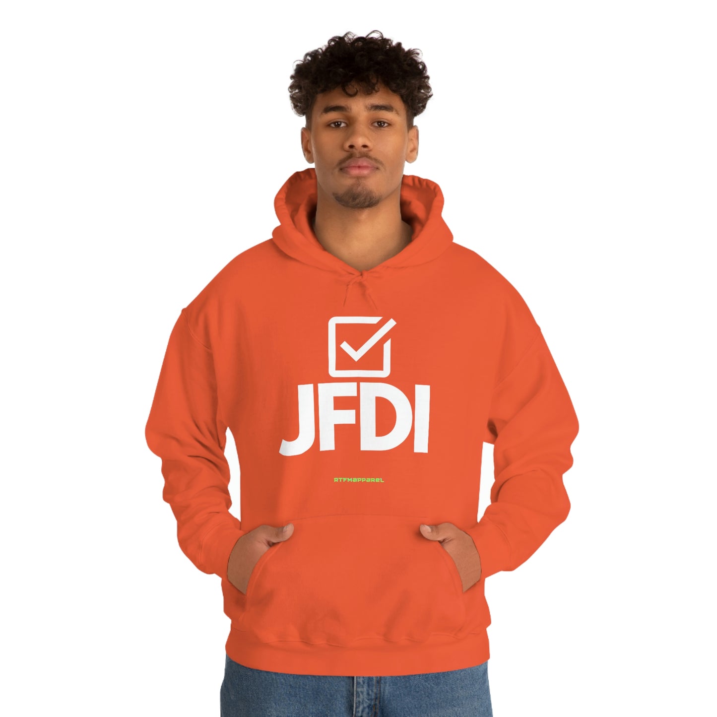 JFDI, Just do it, Funny, Sysadmin, Geek, Project Manager, Developer, Gift, Unisex Hooded Sweatshirt