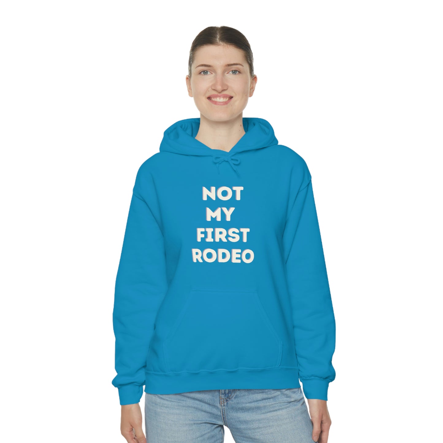 "Not My First Rodeo" Funny, Sysadmin, Geek, Gamer, Developer, Gift Hooded Sweatshirt