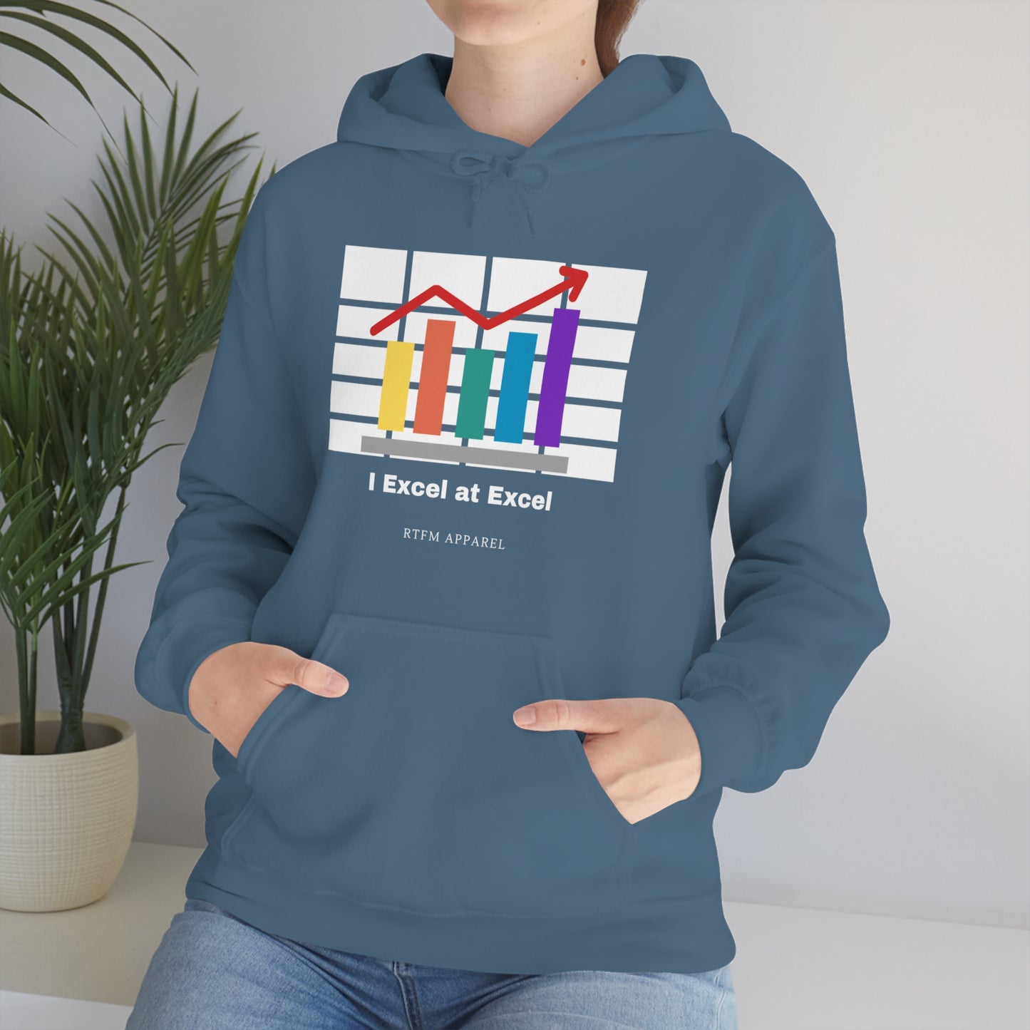 Excel Hoodie: I Excel at Excel, office humour, spreadsheets