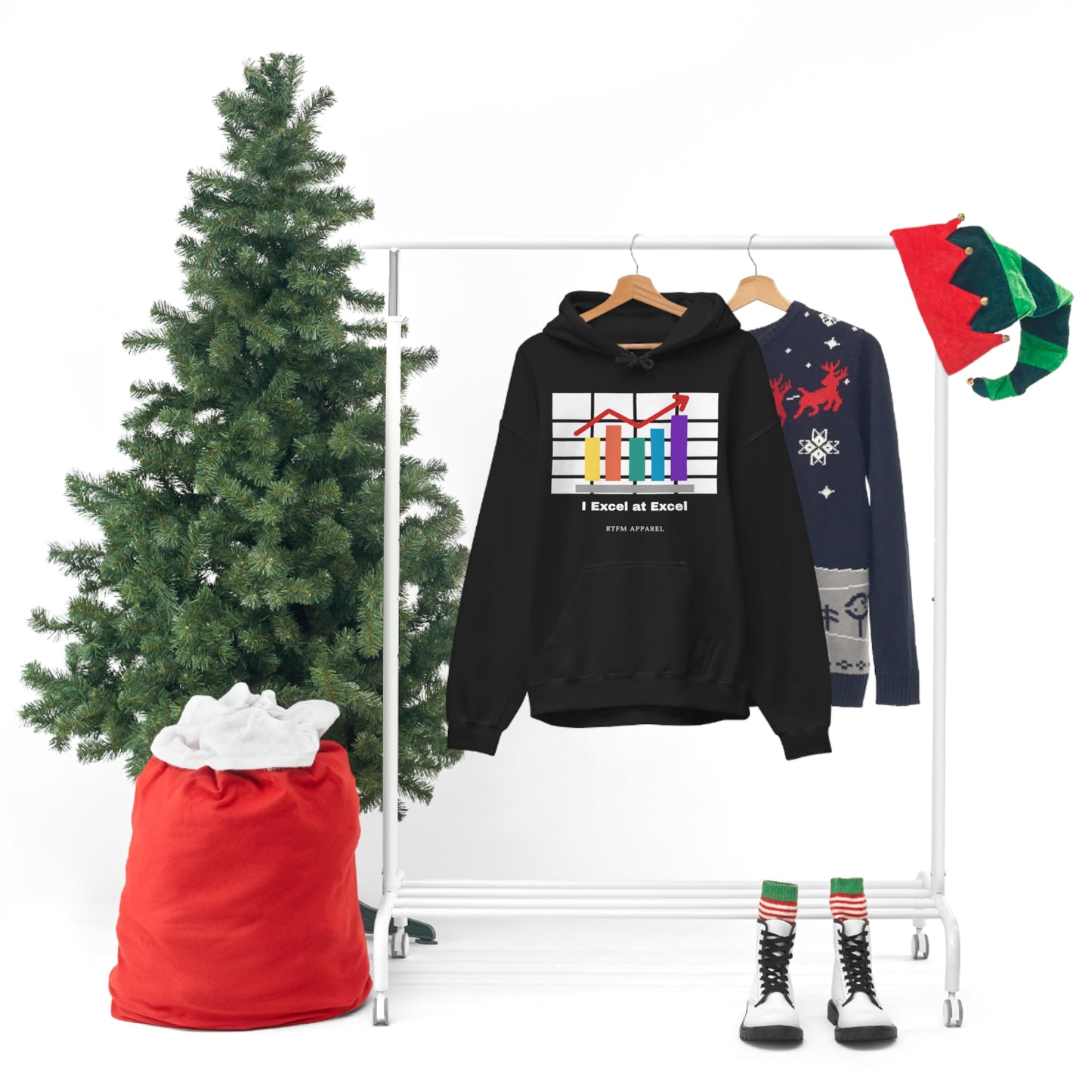 Excel Hoodie: I Excel at Excel, office humour, spreadsheets