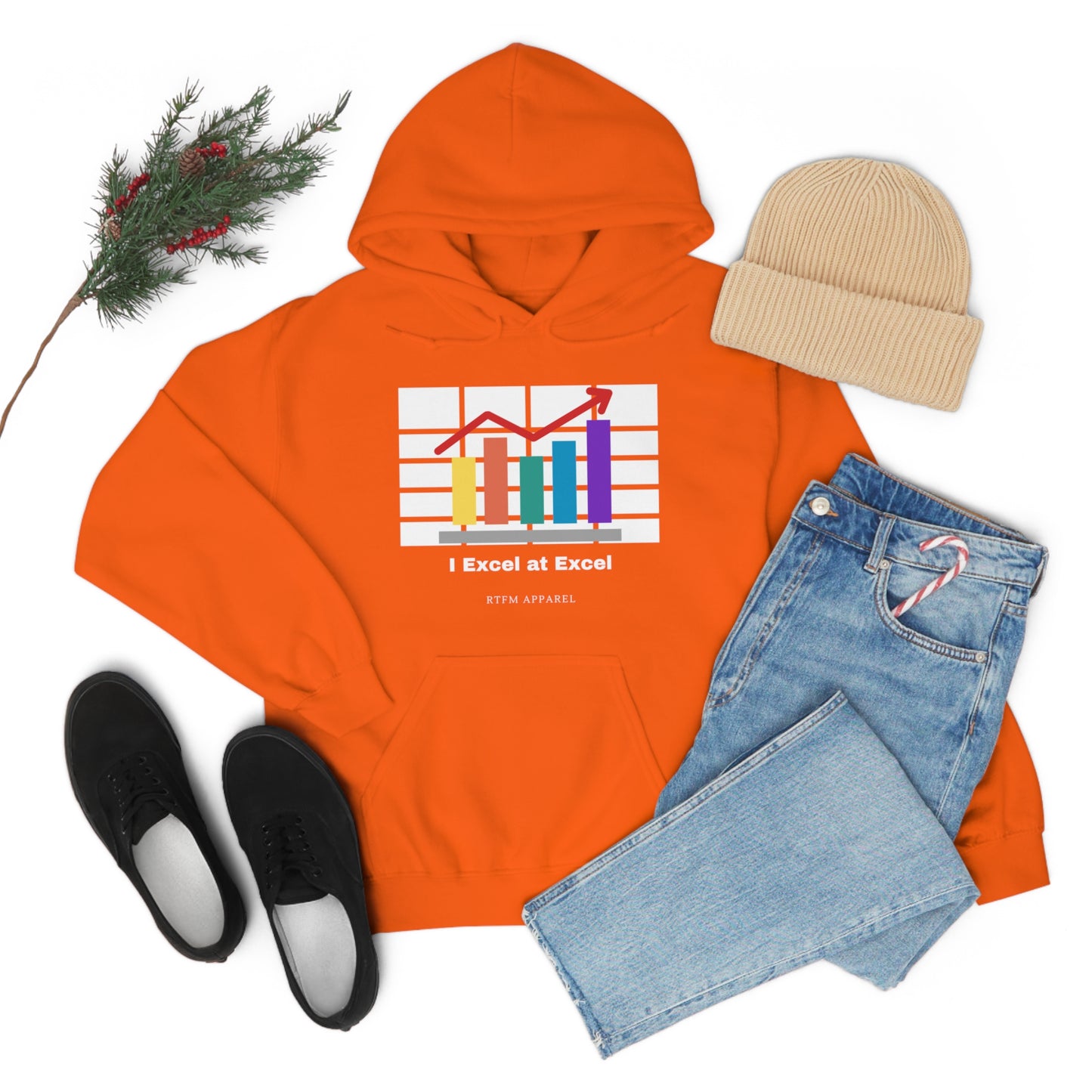 Excel Hoodie: I Excel at Excel, office humour, spreadsheets