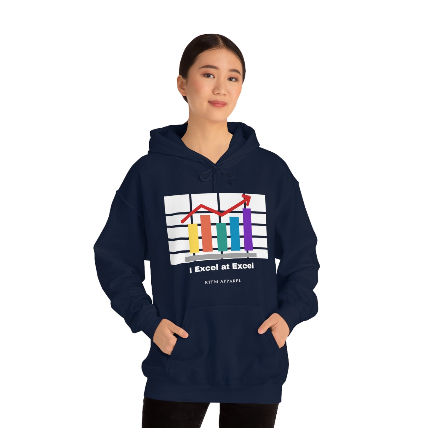 Excel Hoodie: I Excel at Excel, office humour, spreadsheets