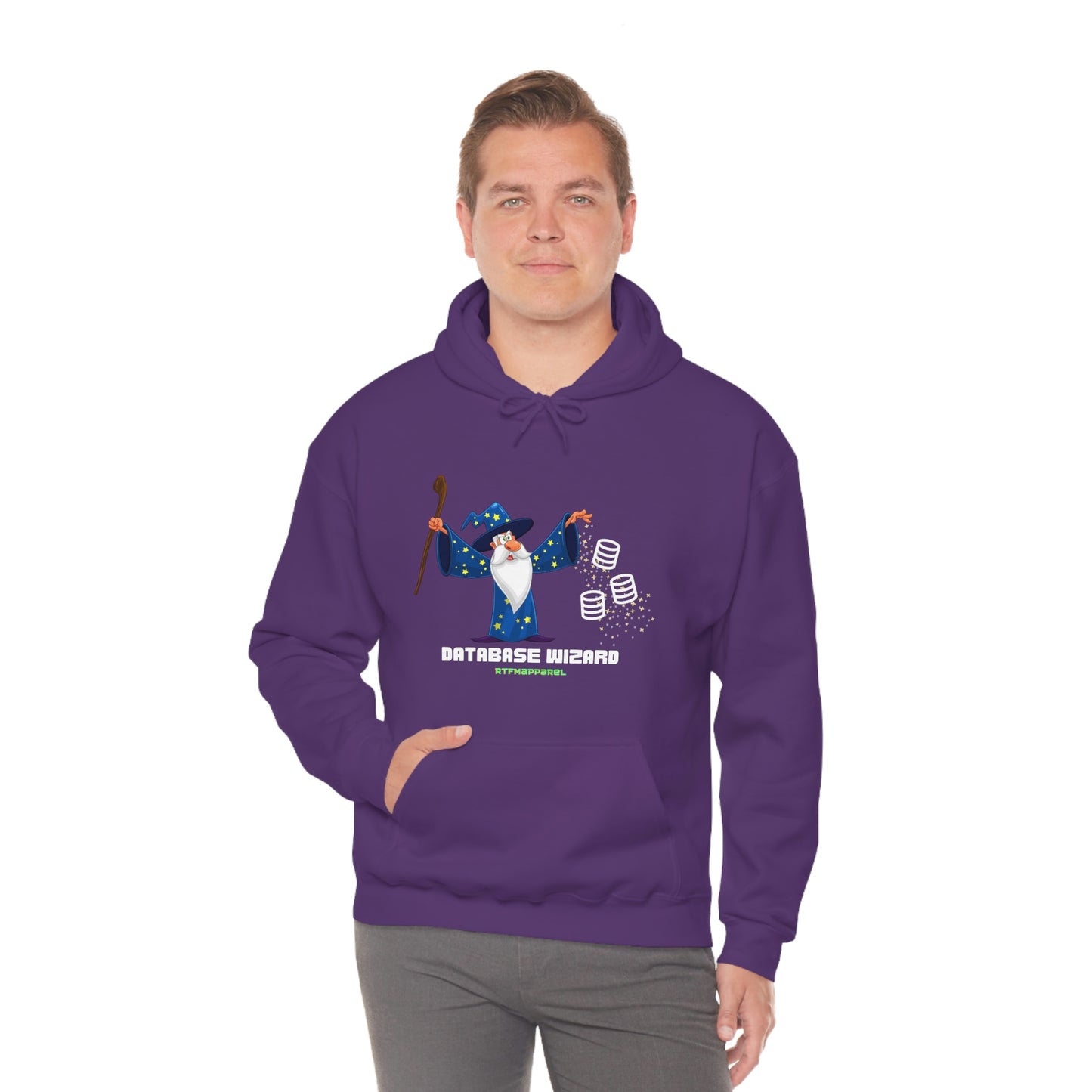 Database Wizard - SQL DBA Sysadmin Data Science Hooded Sweatshirt