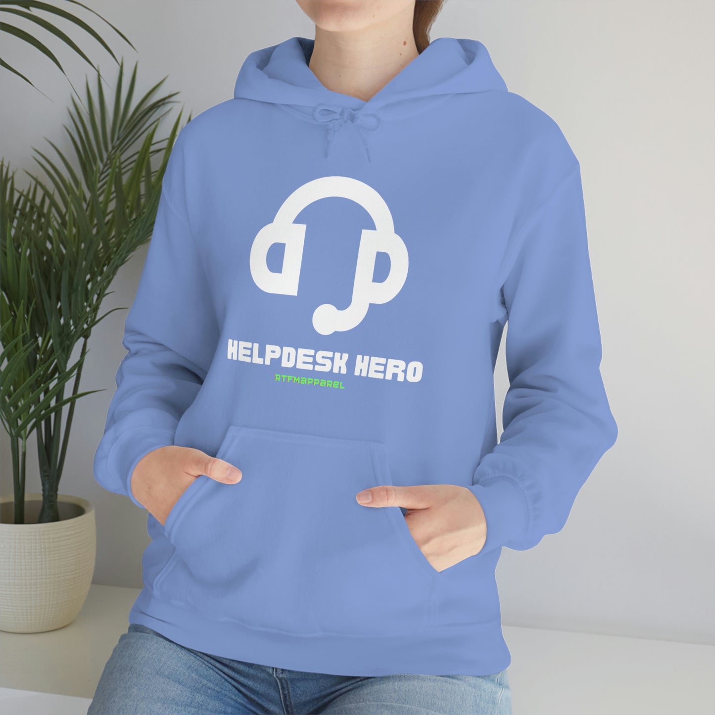 Helpdesk Hero, IT Support Funny, Sysadmin, RTFM Hoodie