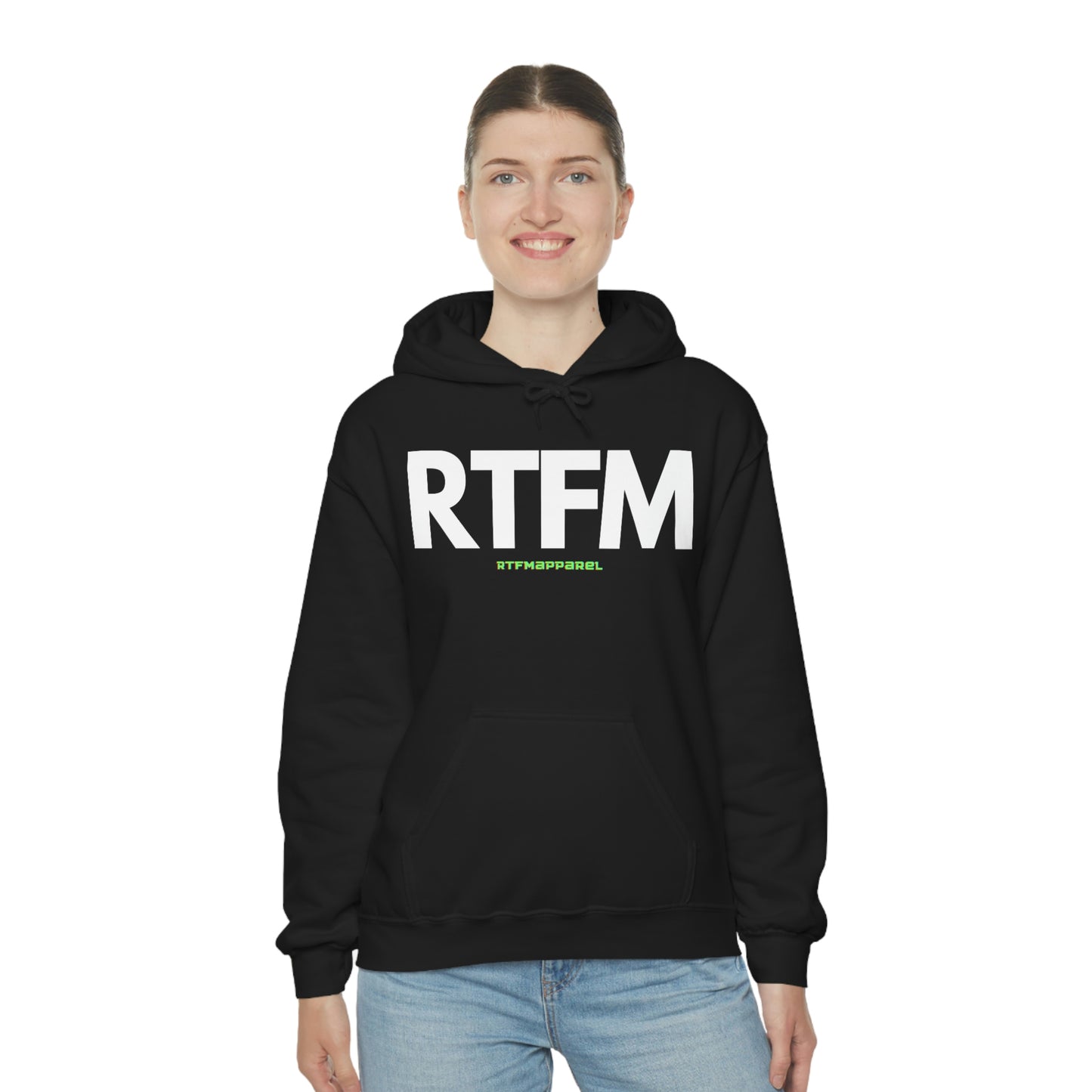 RTFM, Read the Manual, unny, Sysadmin, Geek, Project Manager, Developer, Gift, Unisex Hooded Sweatshirt