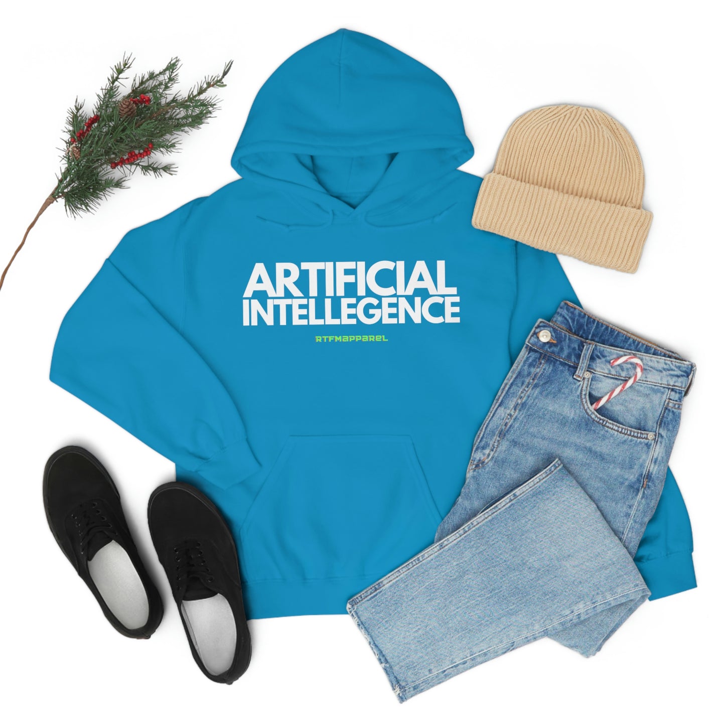 Artificial Intellegence, AI, Funny , Sysadmin, Geek, Project Manager, Developer, Gift, Unisex Hooded Sweatshirt