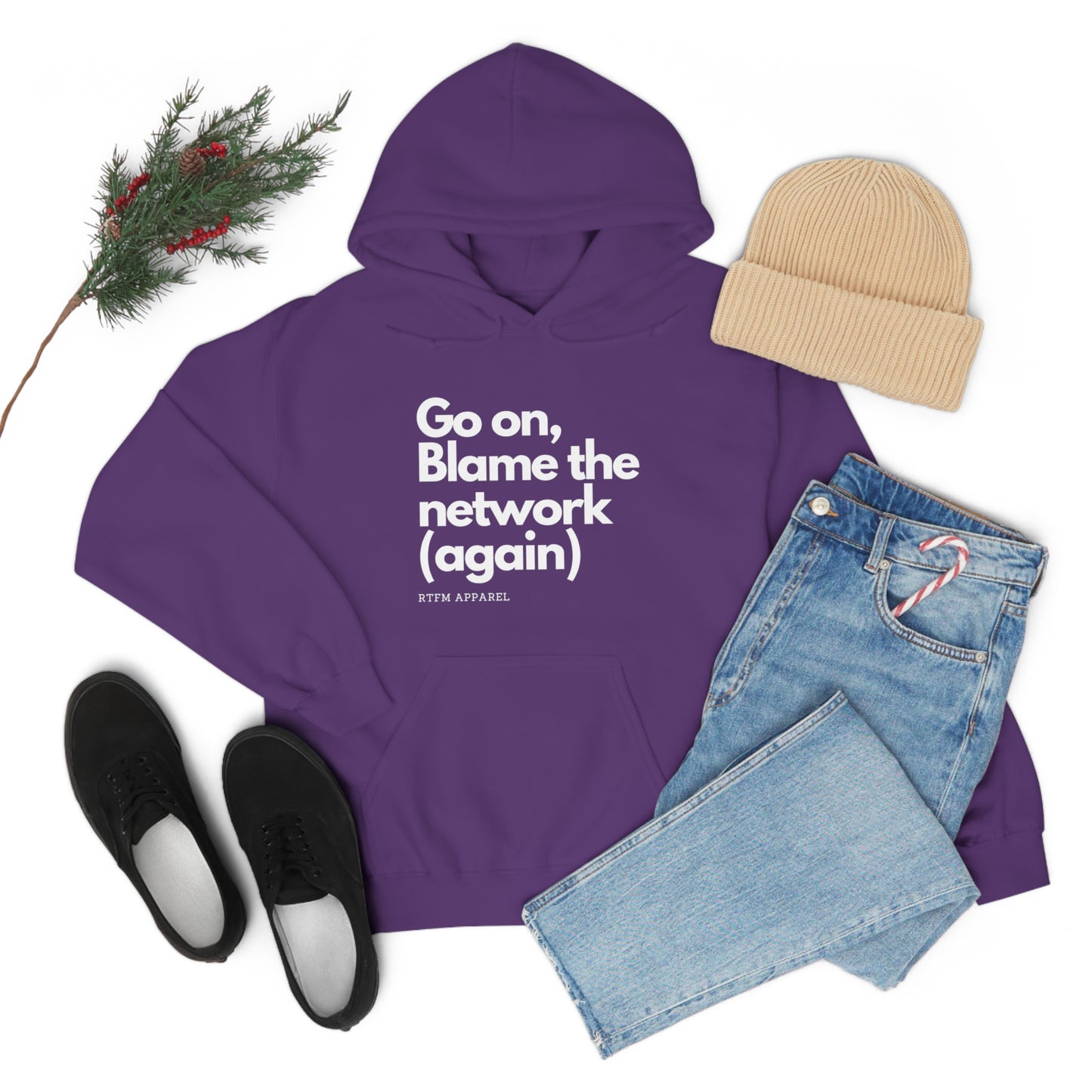 Go on, blame the network - Network Engineer, Cisco, Network, Wifi, Sysadmin, IT Support Hoodie