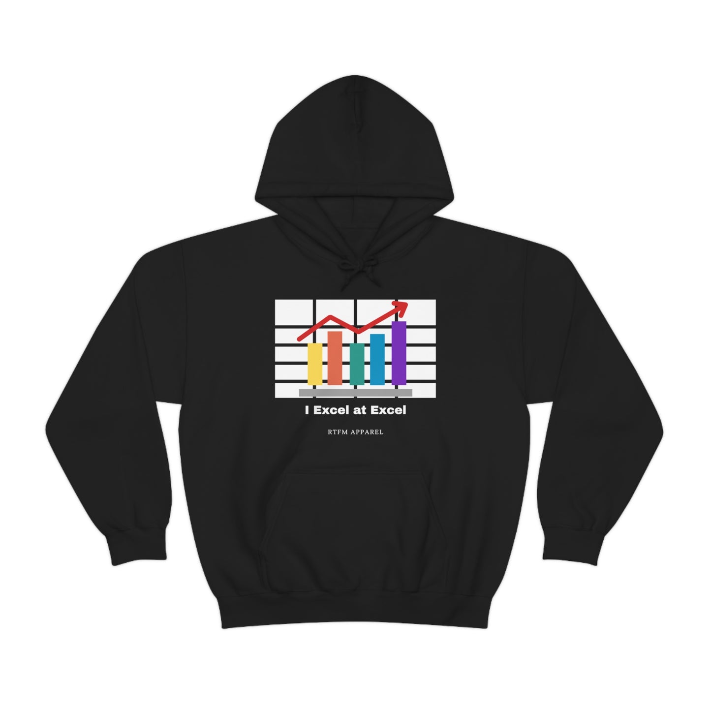 Excel Hoodie: I Excel at Excel, office humour, spreadsheets