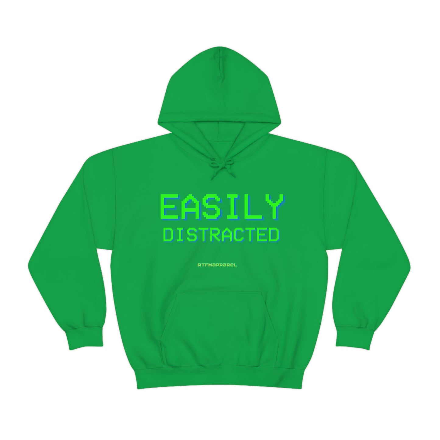 Easily Distracted - Funny, Sysadmin, Geek, Gamer, Developer, Gift Hooded Sweatshirt