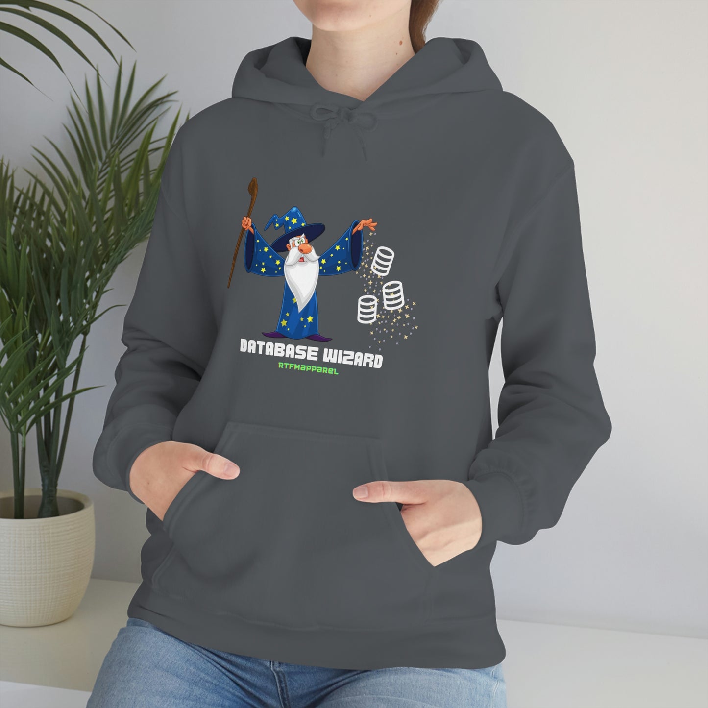 Database Wizard - SQL DBA Sysadmin Data Science Hooded Sweatshirt