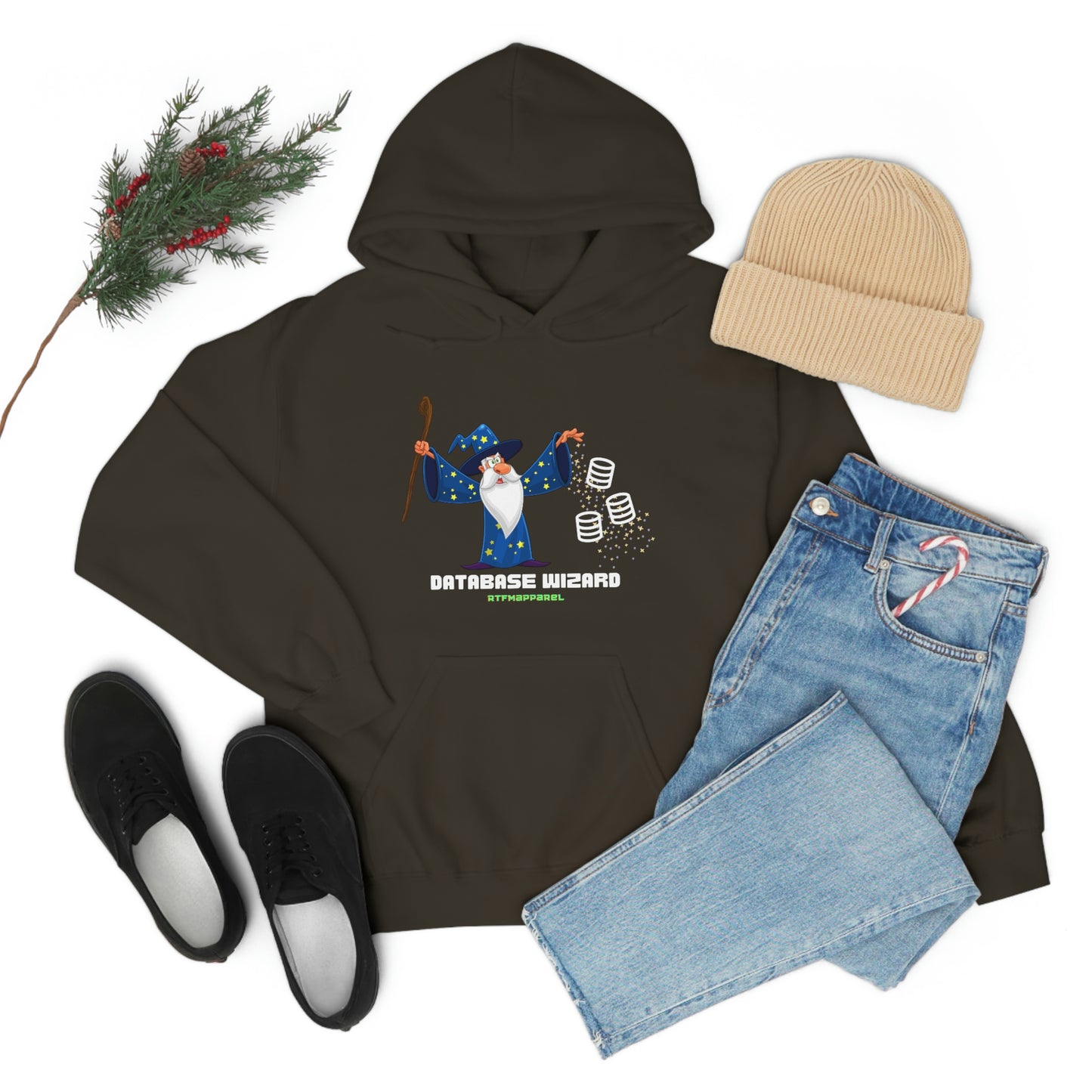 Database Wizard - SQL DBA Sysadmin Data Science Hooded Sweatshirt