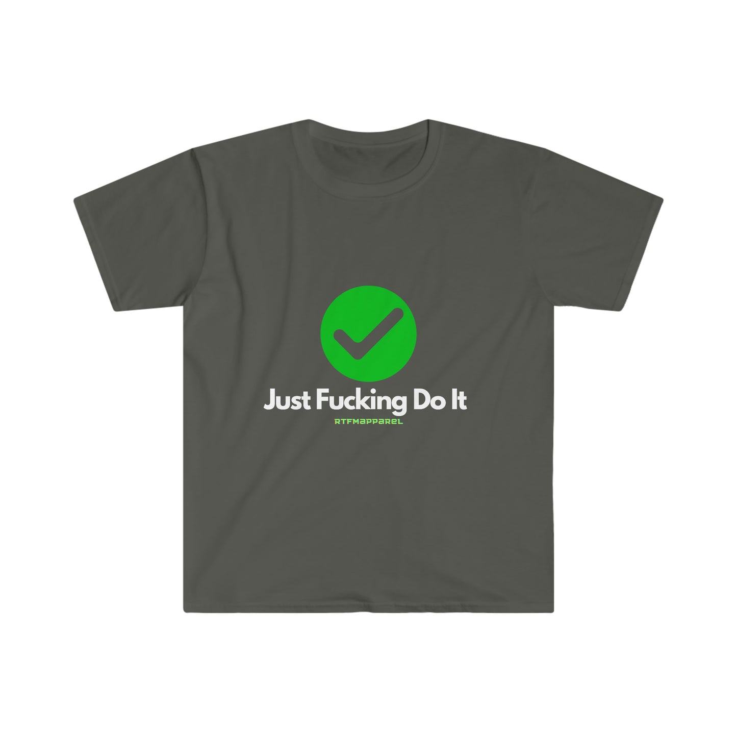 JFDI, Just do it, Funny, Sysadmin, Geek, Project Manager, Explicit, Developer, Gift Unisex Softstyle T-Shirt