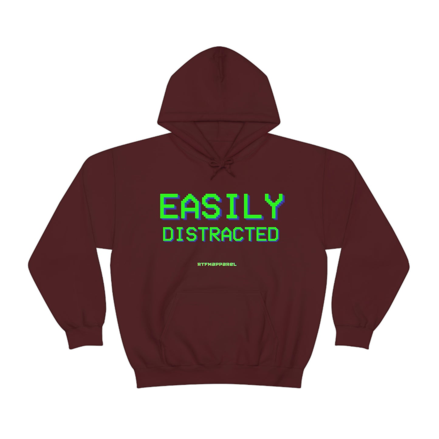 Easily Distracted - Funny, Sysadmin, Geek, Gamer, Developer, Gift Hooded Sweatshirt