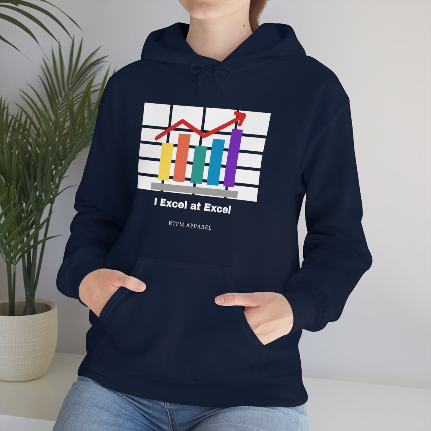 Excel Hoodie: I Excel at Excel, office humour, spreadsheets