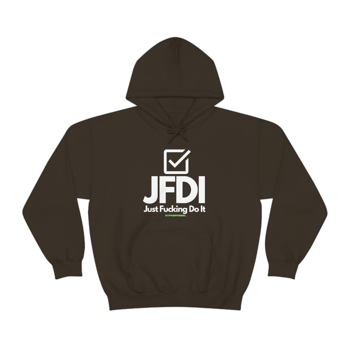 JFDI, Just do it, Funny, Sysadmin, Geek, Project Manager, Explicit, Developer, Gift, Unisex Hooded Sweatshirt