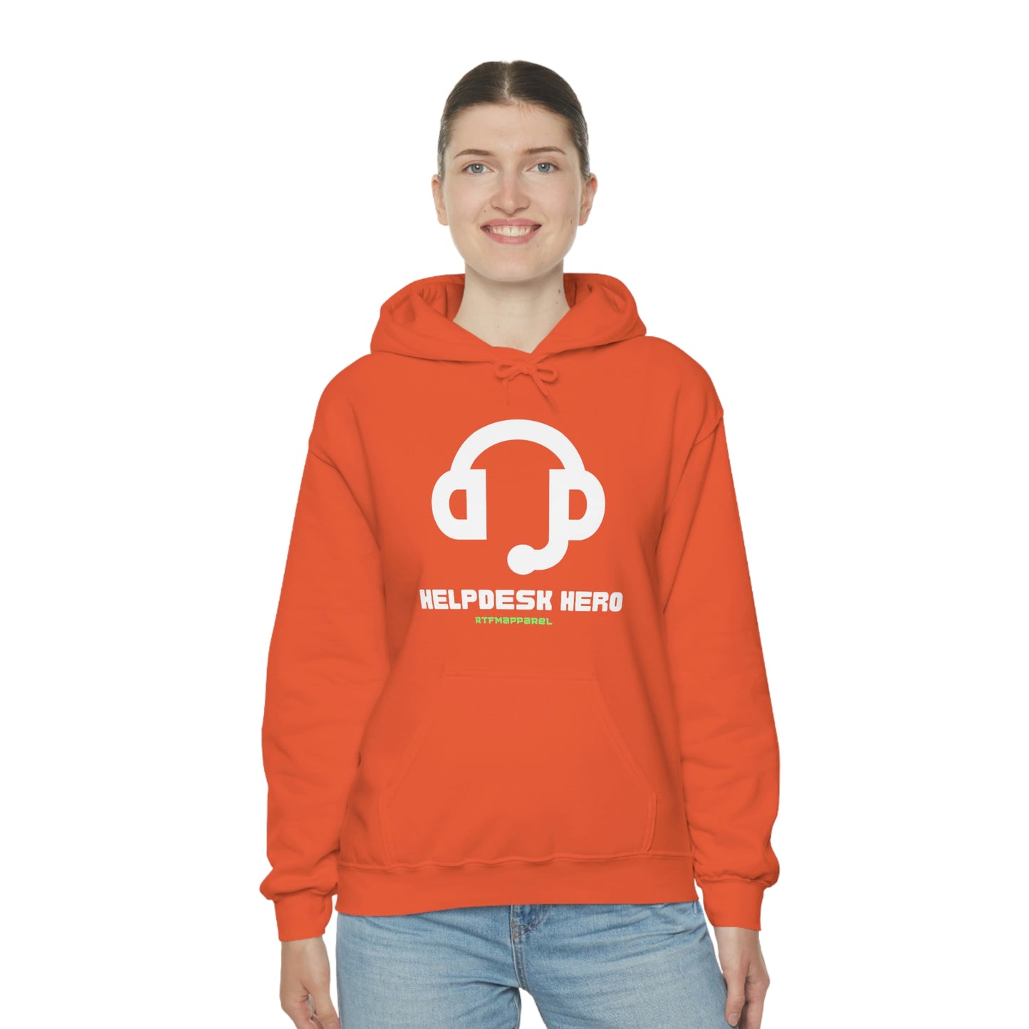 Helpdesk Hero, IT Support Funny, Sysadmin, RTFM Hoodie