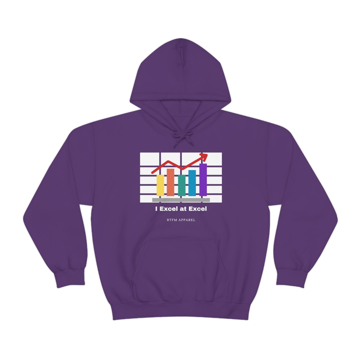Excel Hoodie: I Excel at Excel, office humour, spreadsheets
