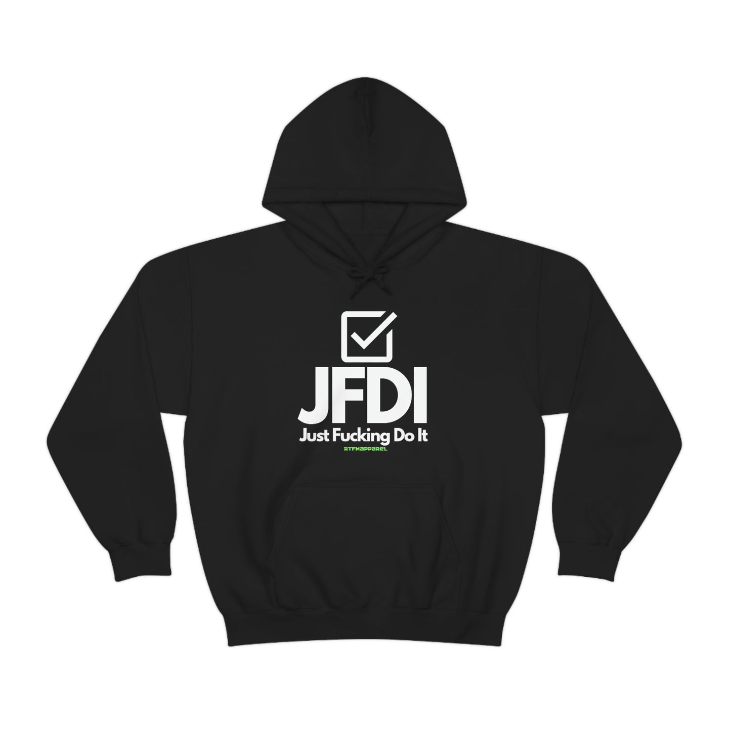 JFDI, Just do it, Funny, Sysadmin, Geek, Project Manager, Explicit, Developer, Gift, Unisex Hooded Sweatshirt
