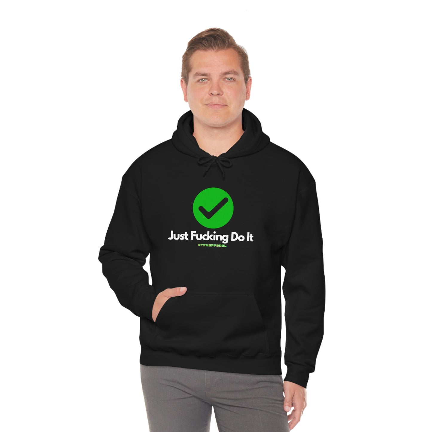 JFDI, Just do it, Funny, Sysadmin, Geek, Project Manager, Explicit, Developer, Gift, Unisex Hooded Sweatshirt