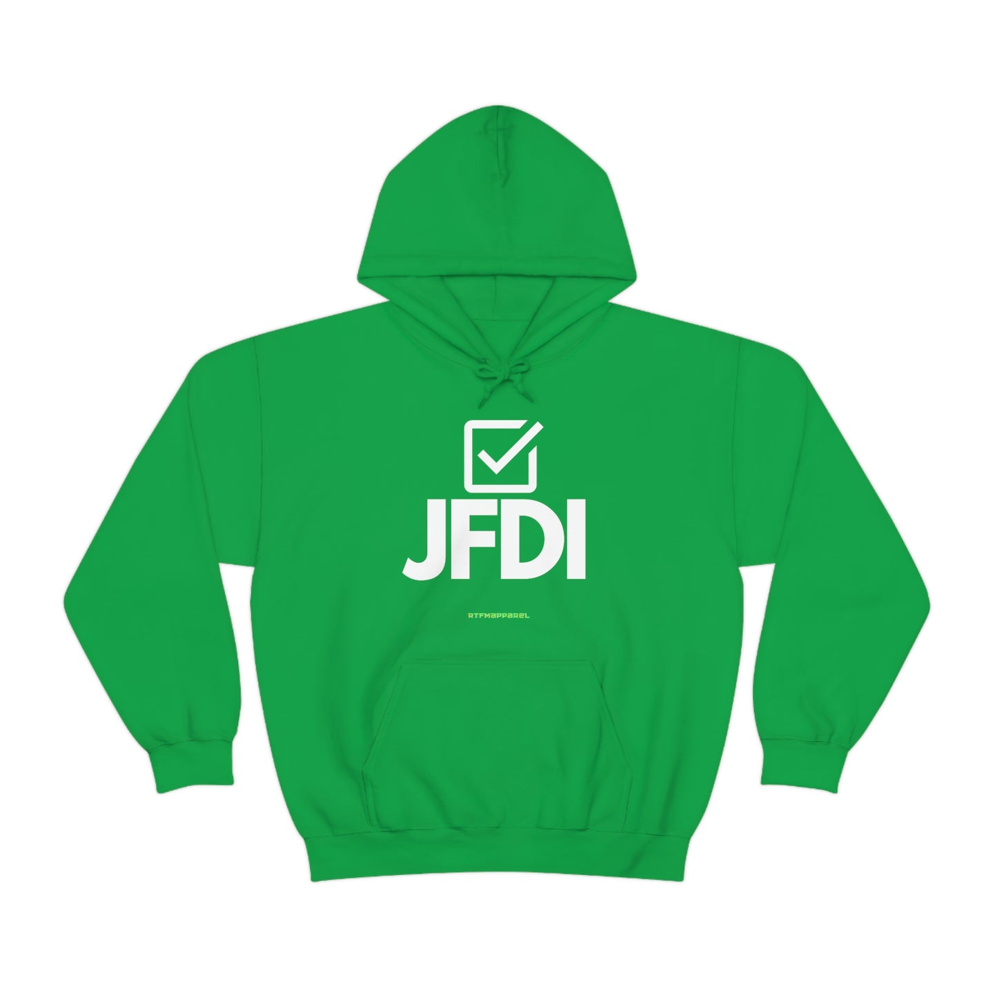 JFDI, Just do it, Funny, Sysadmin, Geek, Project Manager, Developer, Gift, Unisex Hooded Sweatshirt