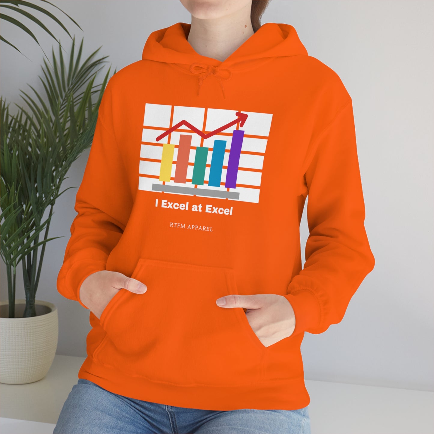 Excel Hoodie: I Excel at Excel, office humour, spreadsheets