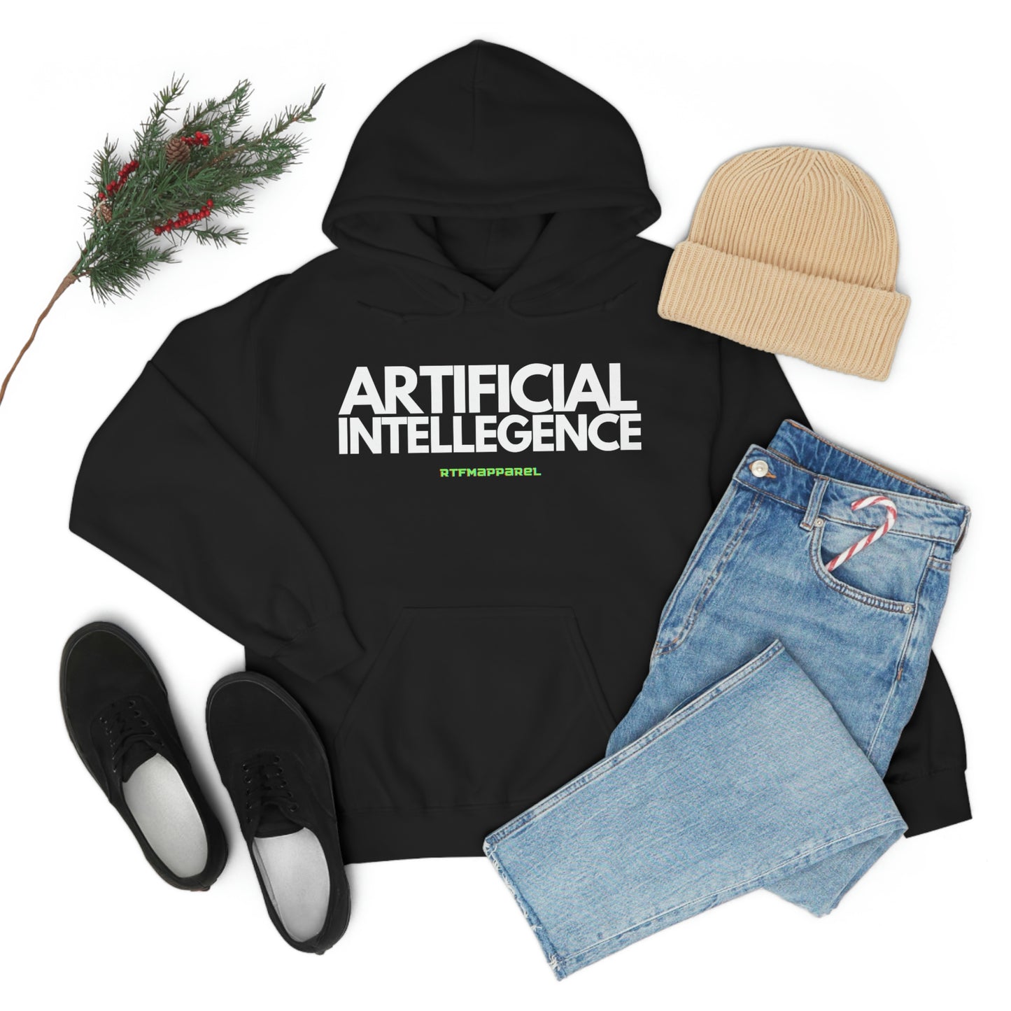 Artificial Intellegence, AI, Funny , Sysadmin, Geek, Project Manager, Developer, Gift, Unisex Hooded Sweatshirt