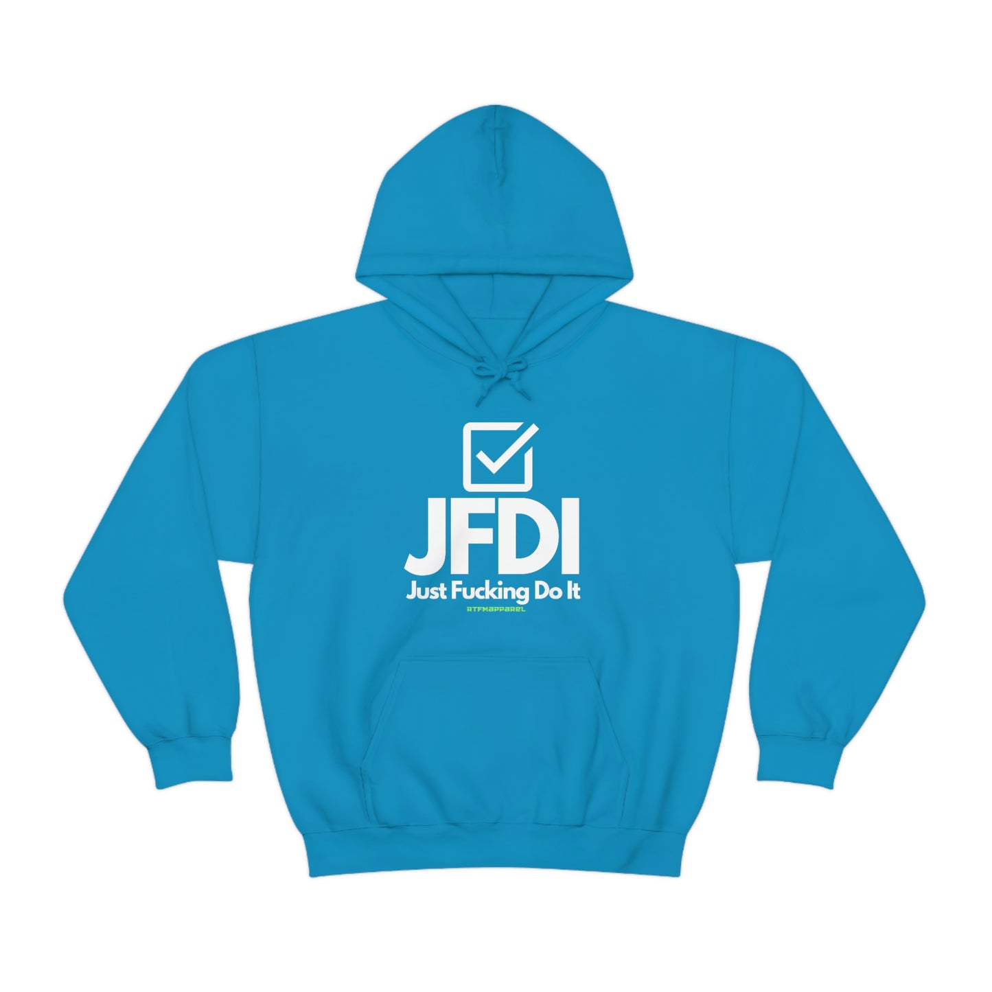 JFDI, Just do it, Funny, Sysadmin, Geek, Project Manager, Explicit, Developer, Gift, Unisex Hooded Sweatshirt