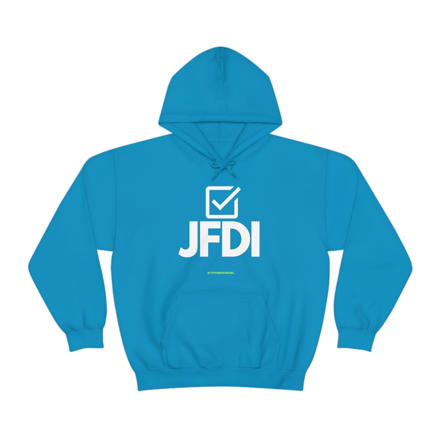 JFDI, Just do it, Funny, Sysadmin, Geek, Project Manager, Developer, Gift, Unisex Hooded Sweatshirt
