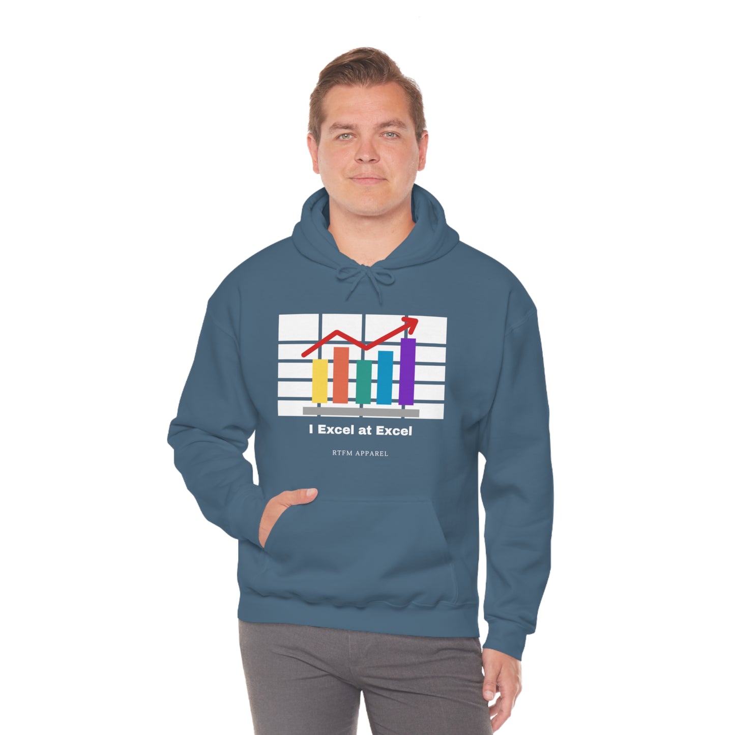 Excel Hoodie: I Excel at Excel, office humour, spreadsheets