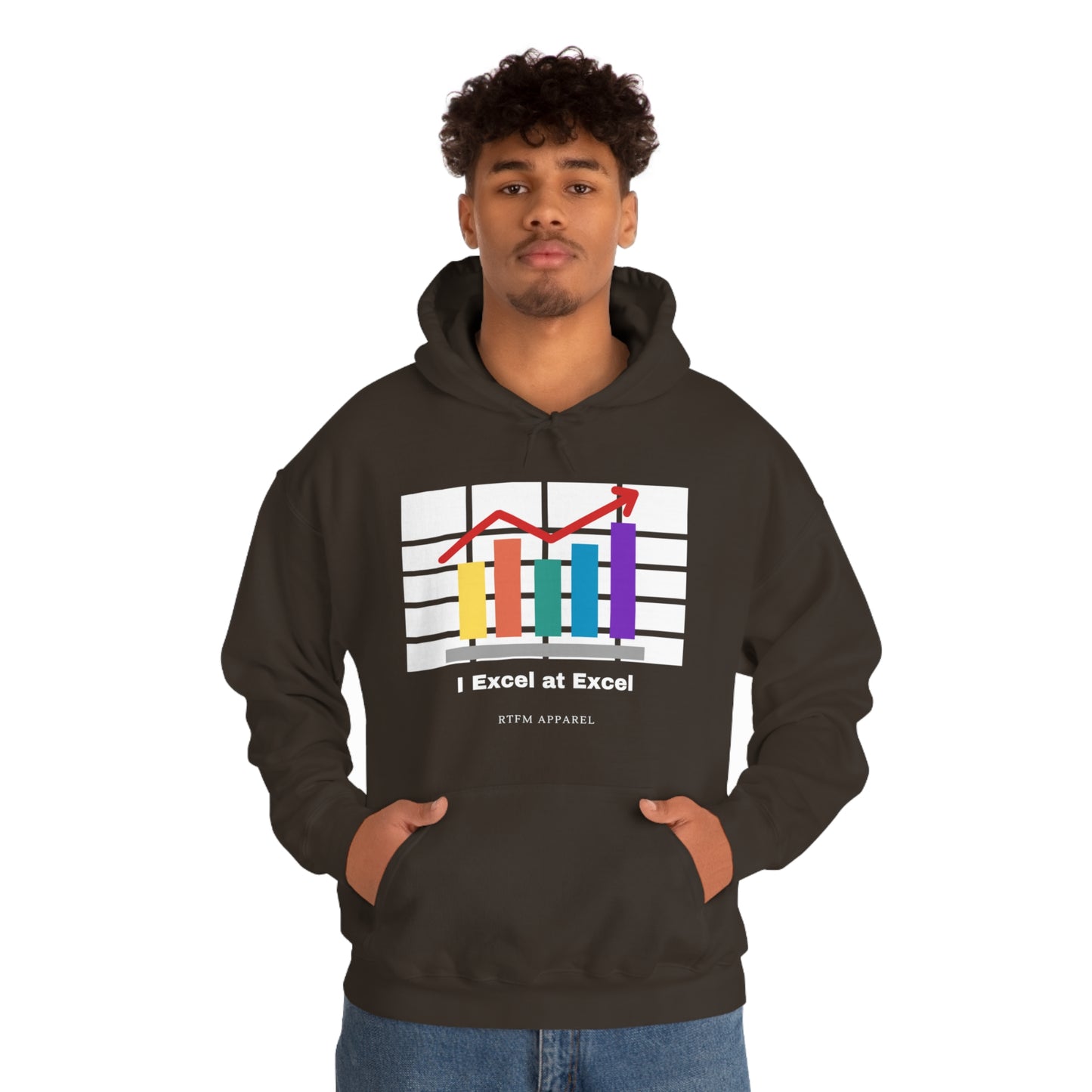 Excel Hoodie: I Excel at Excel, office humour, spreadsheets