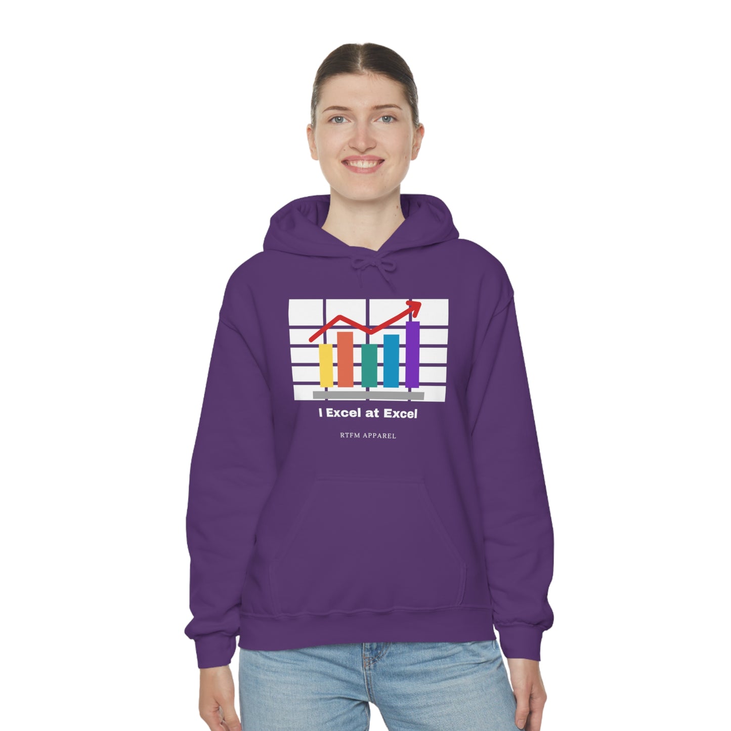 Excel Hoodie: I Excel at Excel, office humour, spreadsheets