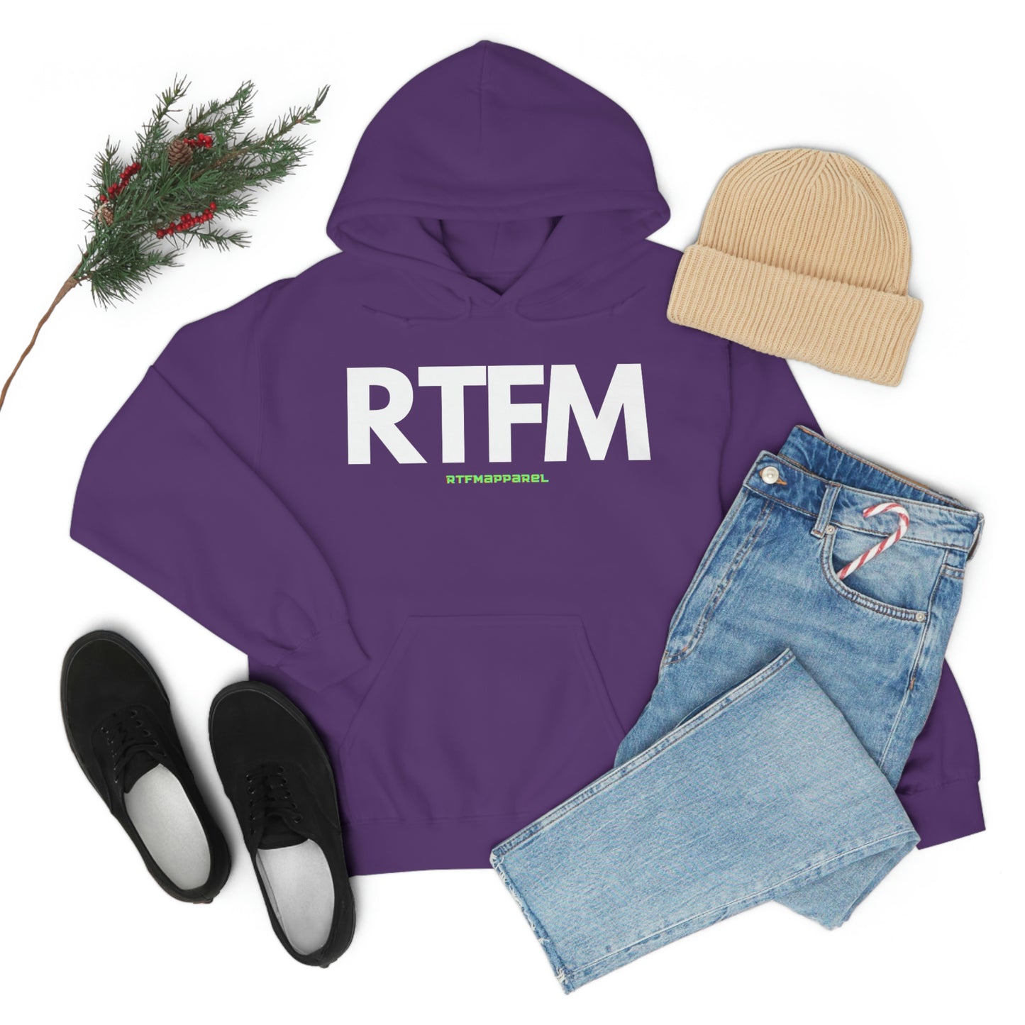 RTFM, Read the Manual, unny, Sysadmin, Geek, Project Manager, Developer, Gift, Unisex Hooded Sweatshirt