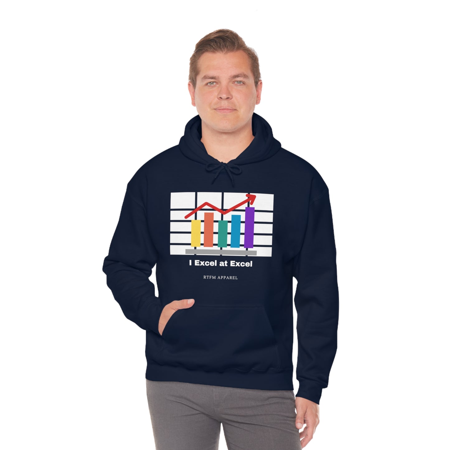 Excel Hoodie: I Excel at Excel, office humour, spreadsheets