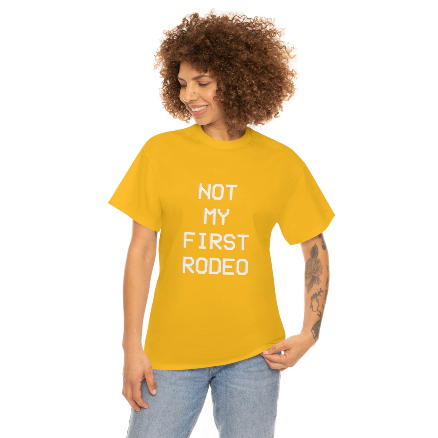 "Not My First Rodeo" Funny, Sysadmin, Geek, Gamer, Developer, Gift Cotton Tee