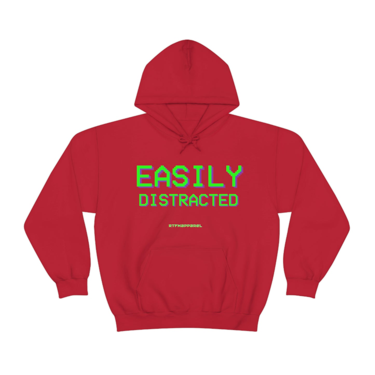 Easily Distracted - Funny, Sysadmin, Geek, Gamer, Developer, Gift Hooded Sweatshirt