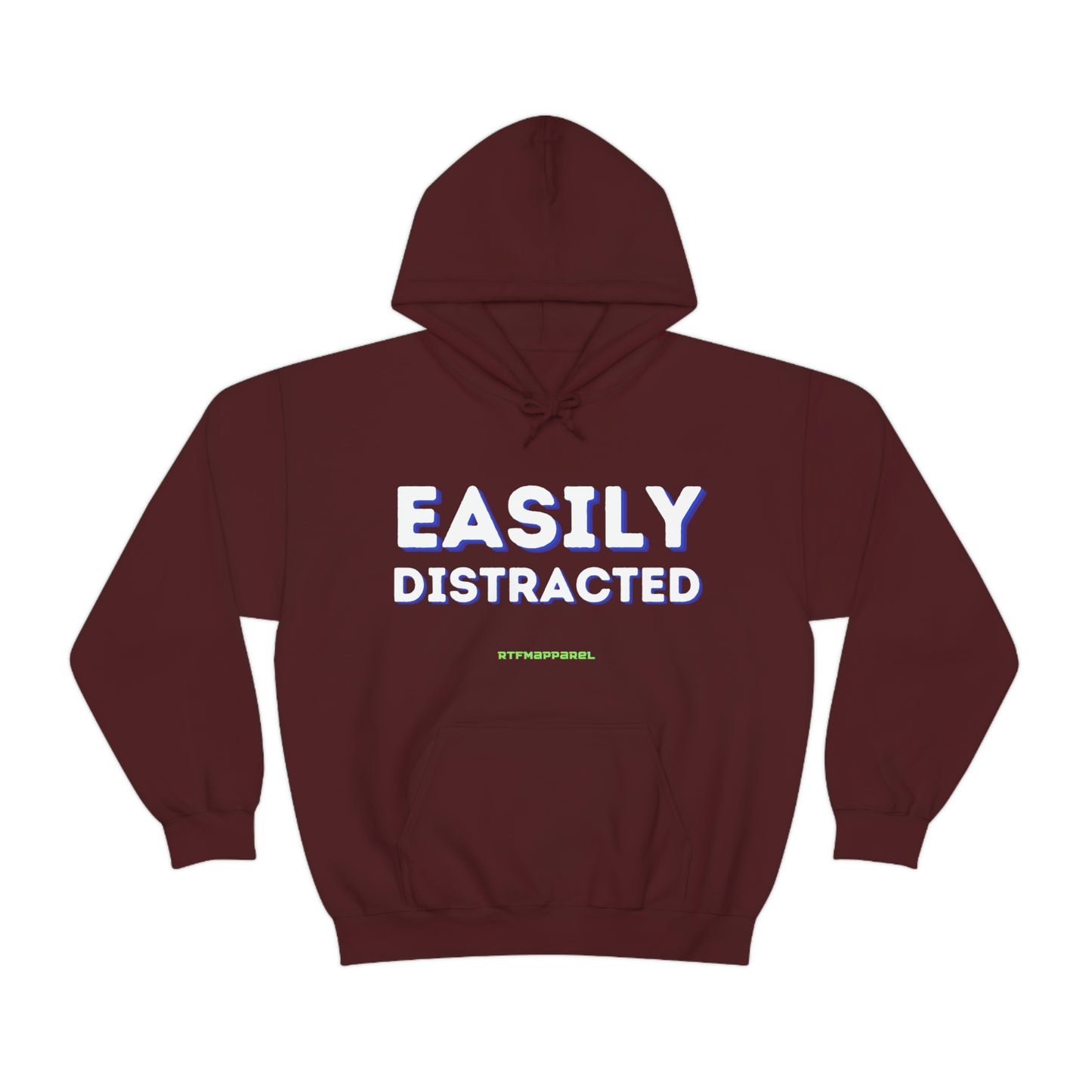 Easily Distracted - Funny, Sysadmin, Geek, Gamer, Developer, Gift Hooded Sweatshirt