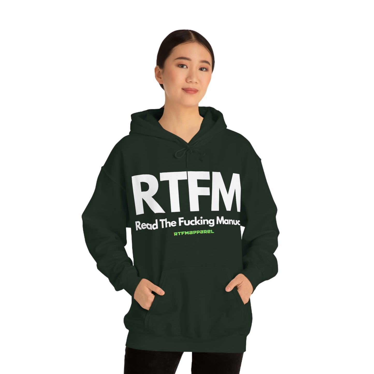 RTFM, Read the Manual, Explicit Funny, Sysadmin, Geek, Project Manager, Developer, Gift, Unisex Hooded Sweatshirt