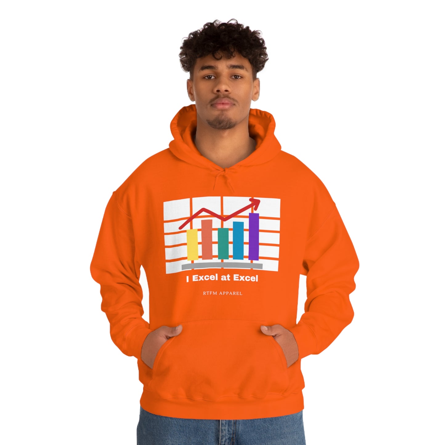 Excel Hoodie: I Excel at Excel, office humour, spreadsheets