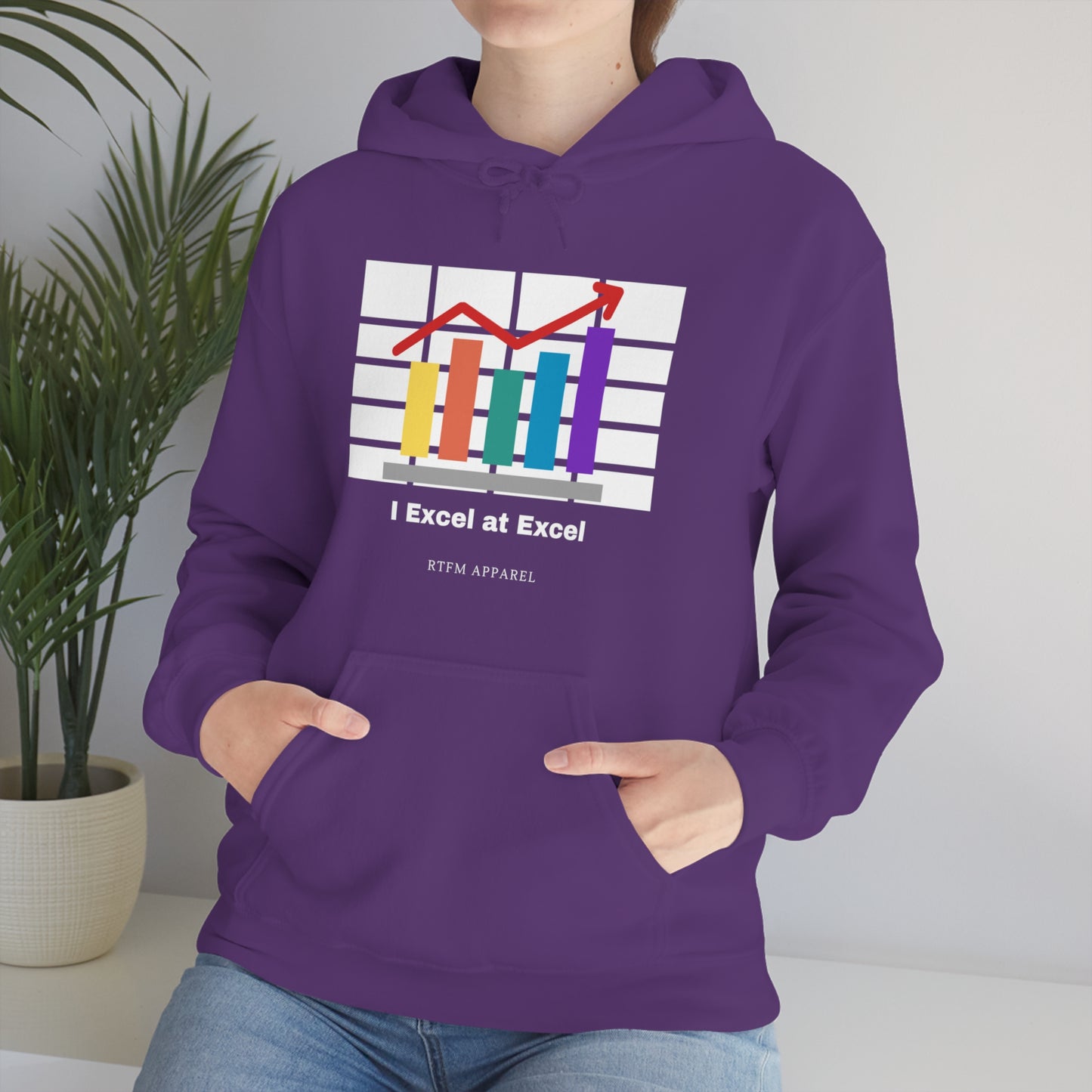 Excel Hoodie: I Excel at Excel, office humour, spreadsheets