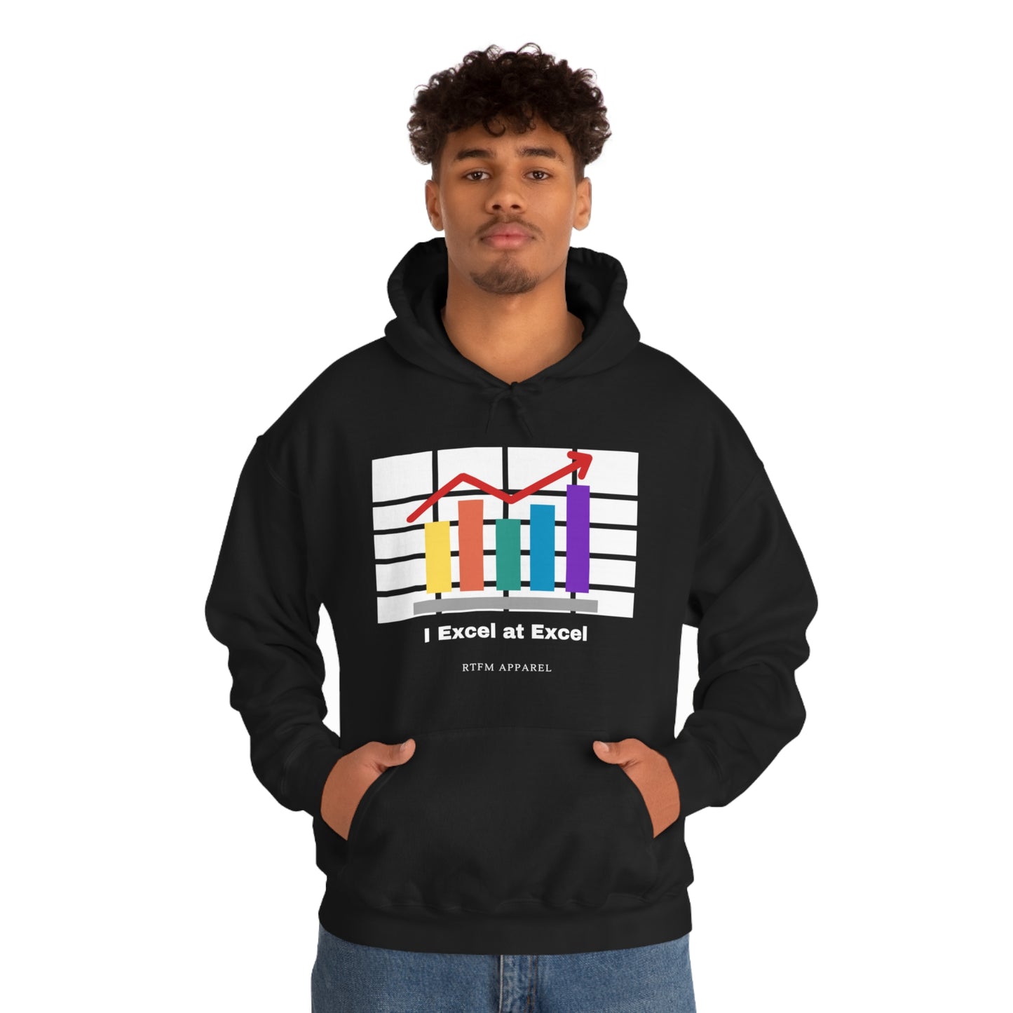 Excel Hoodie: I Excel at Excel, office humour, spreadsheets